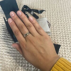 David Yurman Sterling Silver Cable Twisted Band Ring